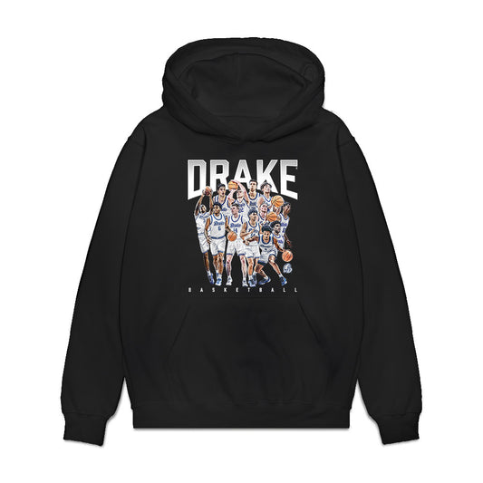 Drake - NCAA Men's Basketball : - Collage Premium Hooded Sweatshirt-0