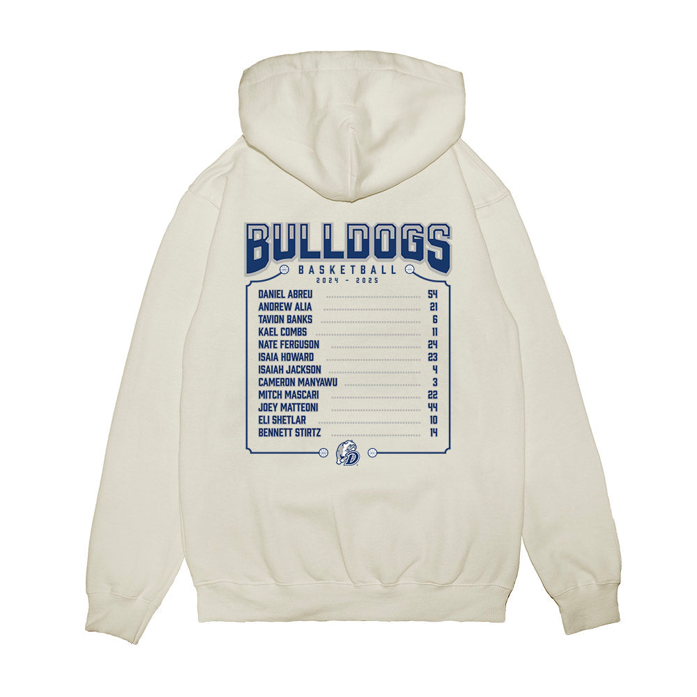 Drake - NCAA Men's Basketball : - Roster Premium Hooded Sweatshirt-1