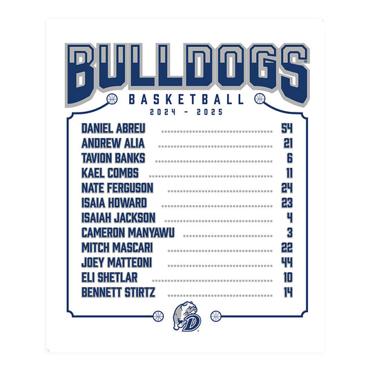 Drake - NCAA Men's Basketball : - Roster Poster 20x24-0