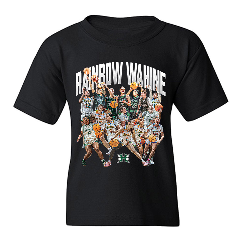 Hawaii - NCAA Women's Basketball : - Team Collage Youth T-Shirt-0