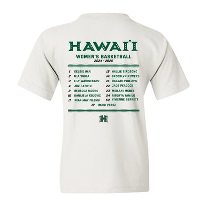 Hawaii - NCAA Women's Basketball : - Roster Shirt Youth T-Shirt-1