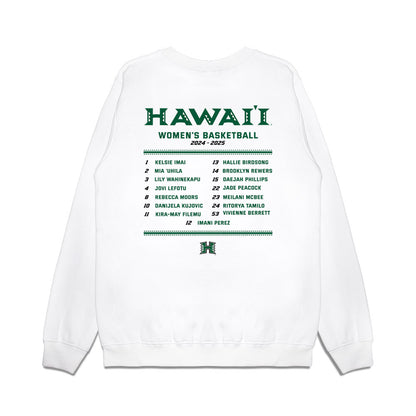 Hawaii - NCAA Women's Basketball : - Roster Shirt Premium Crewneck Sweatshirt-1