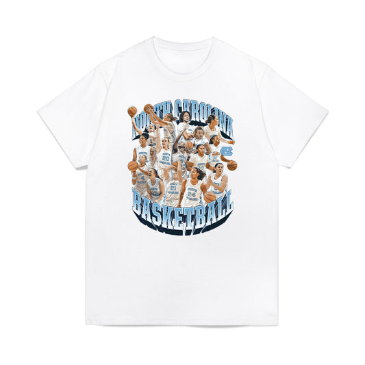 UNC - NCAA Women's Basketball : - Team Collage Premium T-Shirt-0