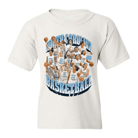 UNC - NCAA Women's Basketball : - Team Collage Youth T-Shirt-0