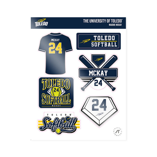 Toledo - NCAA Softball : Maddie McKay - Sticker Sheet-0