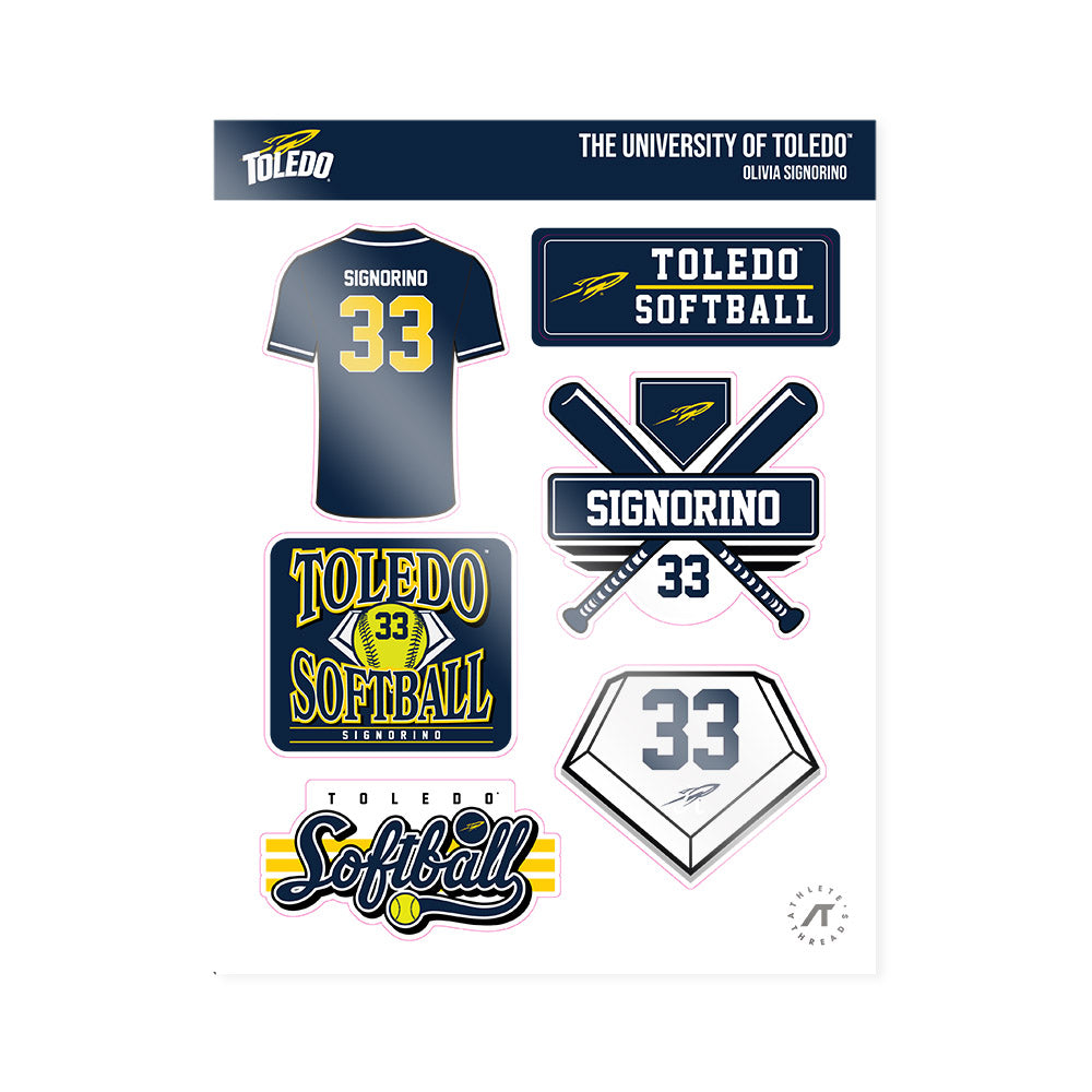 Toledo - NCAA Softball : Olivia Signorino - Sticker Sheet-0