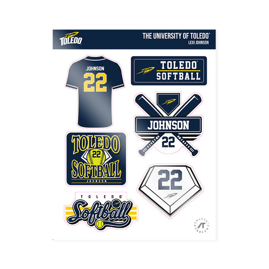 Toledo - NCAA Softball : Lexi Johnson - Sticker Sheet-0