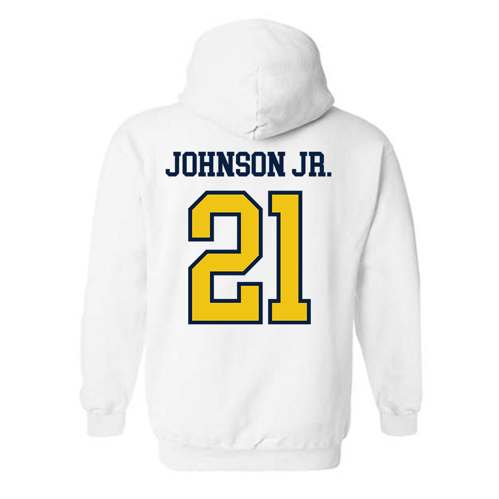 Michigan - NCAA Men's Basketball : Morez Johnson Jr. - Classic Shersey Hooded Sweatshirt-1