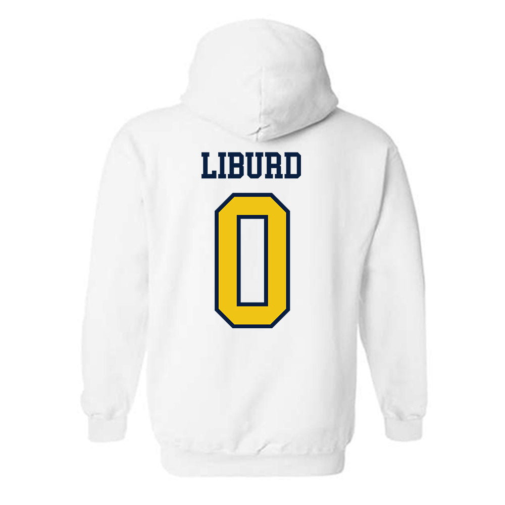 Michigan - NCAA Men's Basketball : Ricky Liburd - Classic Shersey Hooded Sweatshirt-1