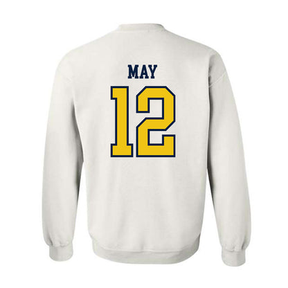 Michigan - NCAA Men's Basketball : Charlie May - Classic Shersey Crewneck Sweatshirt-1
