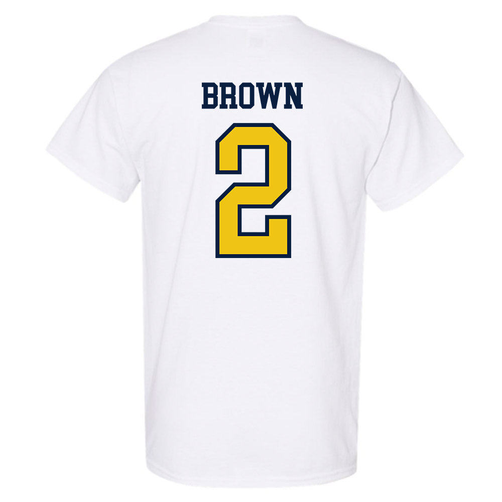 Michigan - NCAA Women's Basketball : Macy Brown - Classic Shersey T-Shirt-1