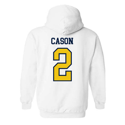 Michigan - NCAA Men's Basketball : Lorenzo Cason - Classic Shersey Hooded Sweatshirt-1