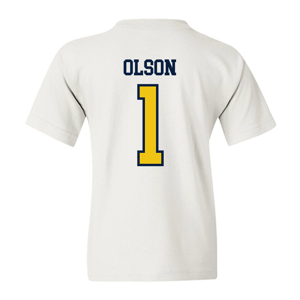 Michigan - NCAA Women's Basketball : Olivia Olson - Classic Shersey Youth T-Shirt-1