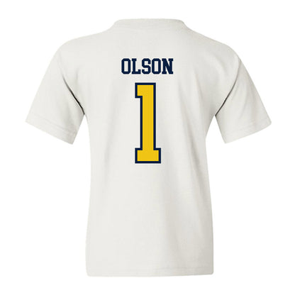 Michigan - NCAA Women's Basketball : Olivia Olson - Classic Shersey Youth T-Shirt-1