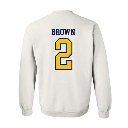 Michigan - NCAA Women's Basketball : Macy Brown - Classic Shersey Crewneck Sweatshirt-1