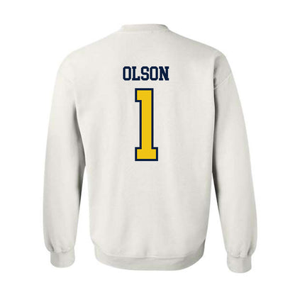 Michigan - NCAA Women's Basketball : Olivia Olson - Classic Shersey Crewneck Sweatshirt-1