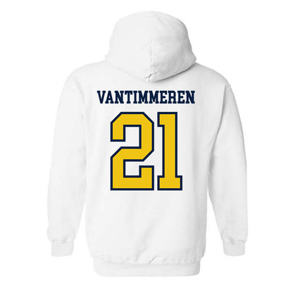 Michigan - NCAA Women's Basketball : Ally VanTimmeren - Classic Shersey Hooded Sweatshirt-1
