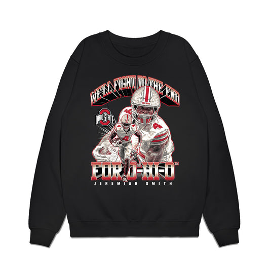Ohio State - NCAA Football : Jeremiah Smith - Premium Crewneck Sweatshirt-0