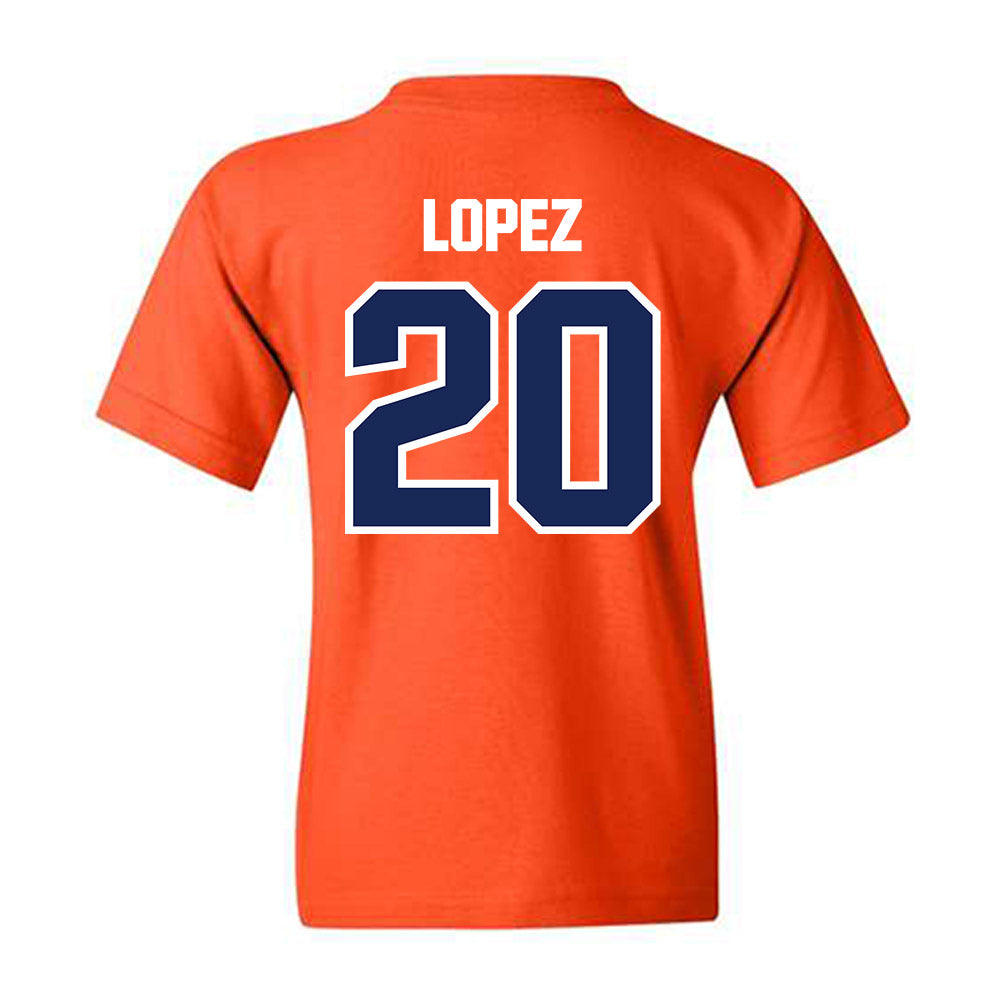 FPU - NCAA Men's Soccer : Bryan Lopez - Classic Shersey Youth T-Shirt-1