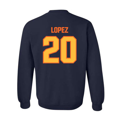 FPU - NCAA Men's Soccer : Bryan Lopez - Classic Shersey Crewneck Sweatshirt-1