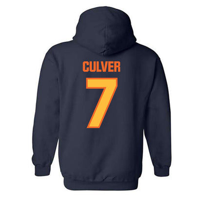 FPU - NCAA Baseball : Timothy Culver - Classic Shersey Hooded Sweatshirt-1
