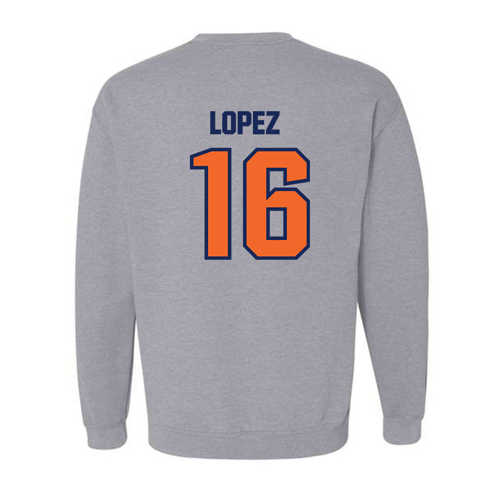 FPU - NCAA Men's Soccer : Brandon Lopez - Crewneck Sweatshirt-1