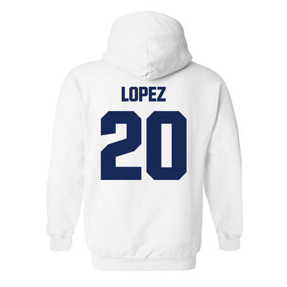 FPU - NCAA Men's Soccer : Bryan Lopez - Classic Shersey Hooded Sweatshirt-1