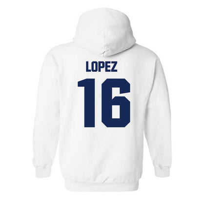FPU - NCAA Men's Soccer : Brandon Lopez - Classic Shersey Hooded Sweatshirt-1
