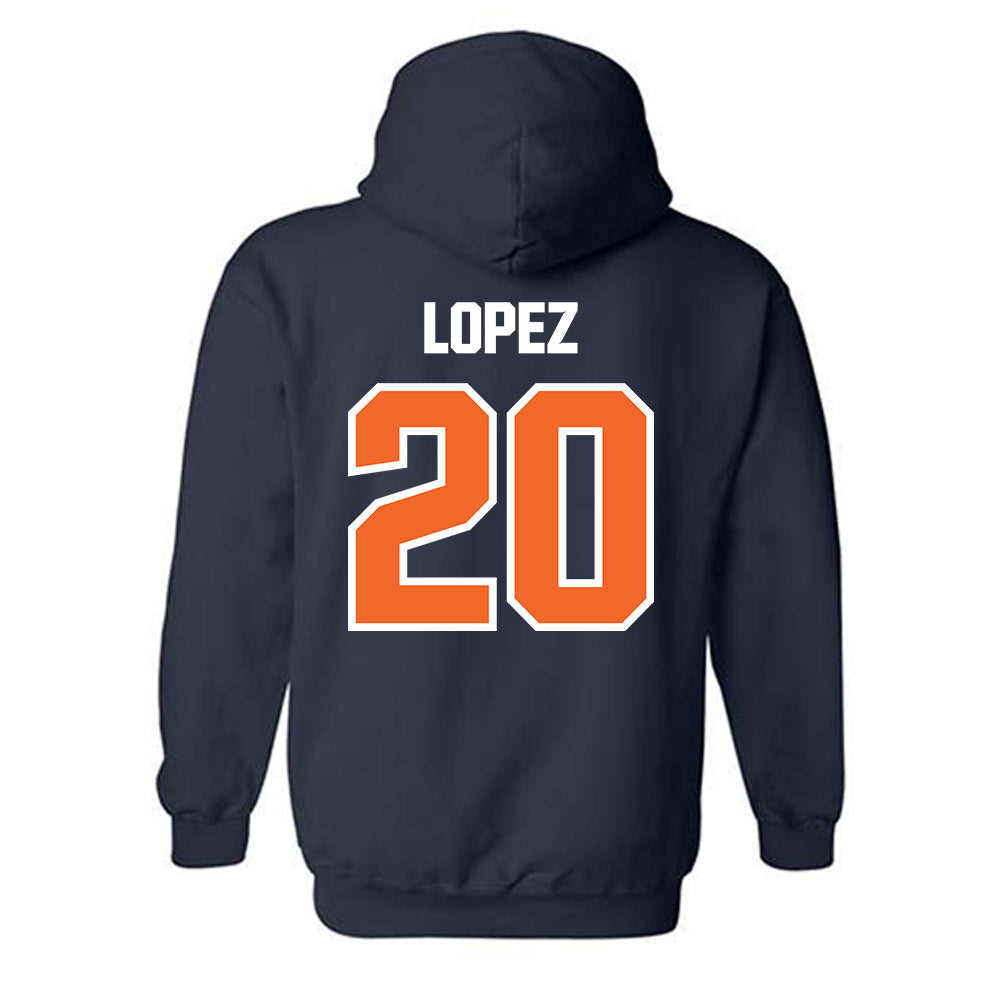FPU - NCAA Men's Soccer : Bryan Lopez - Classic Shersey Hooded Sweatshirt-1