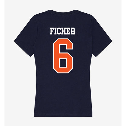 FPU - NCAA Men's Basketball : Malachi Ficher - Classic Shersey Women's V-Neck T-Shirt-1