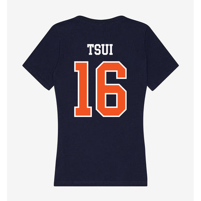 FPU - NCAA Baseball : Ethan Tsui - Classic Shersey Women's V-Neck T-Shirt-1
