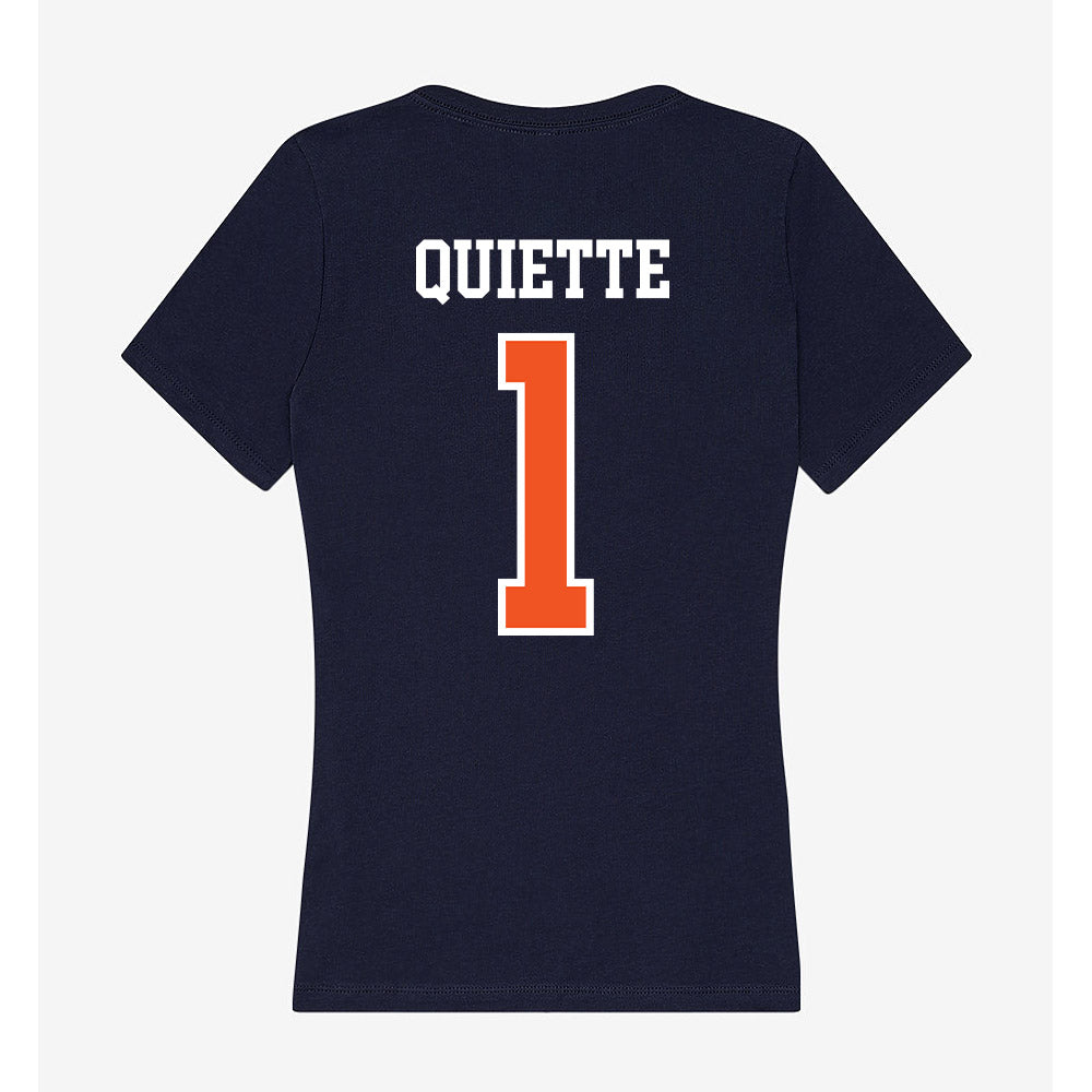 FPU - NCAA Men's Basketball : Gabriel Quiette - Classic Shersey Women's V-Neck T-Shirt-1