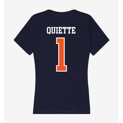 FPU - NCAA Men's Basketball : Gabriel Quiette - Classic Shersey Women's V-Neck T-Shirt-1