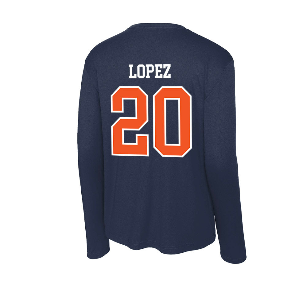 FPU - NCAA Men's Soccer : Bryan Lopez - Classic Shersey Activewear Long Sleeve T-Shirt-1