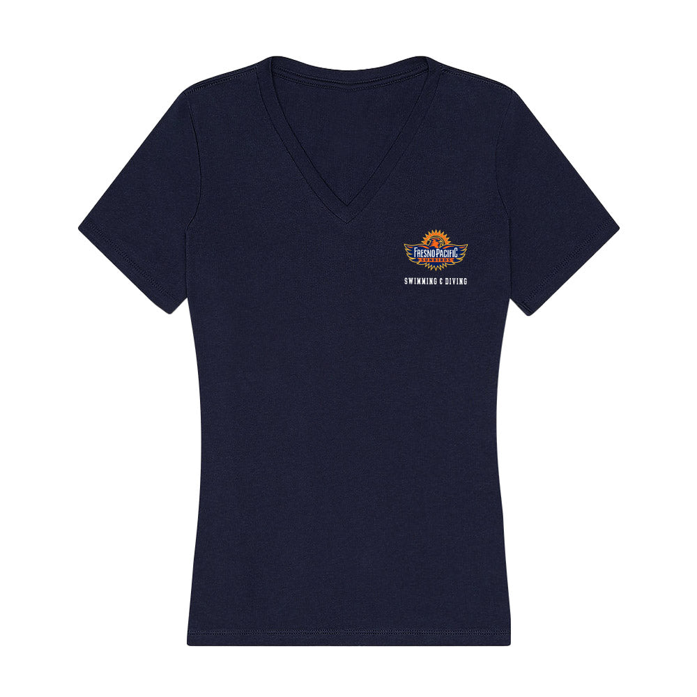 FPU - NCAA Women's Swimming & Diving : Megan Medina - Classic Shersey Women's V-Neck T-Shirt-0