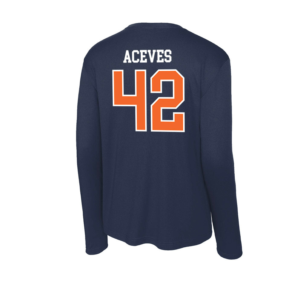 FPU - NCAA Men's Soccer : Diego Aceves - Activewear Long Sleeve T-Shirt-1