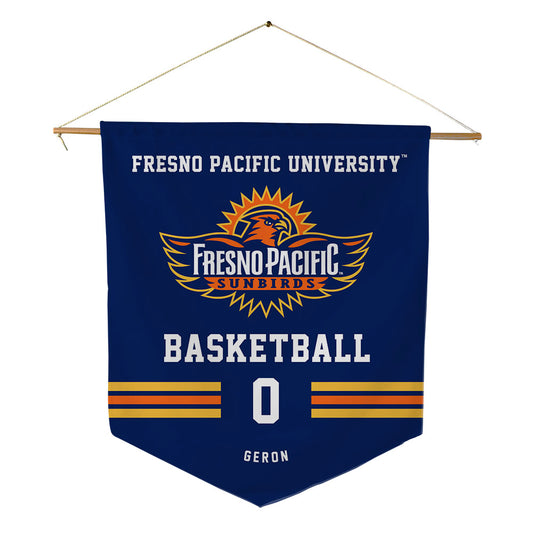 FPU - NCAA Men's Basketball : Jaden Geron - Pennant - 18" x 21"-0