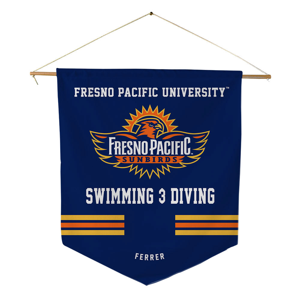 FPU - NCAA Men's Swimming & Diving : Justin Ferrer - Pennant - 18" x 21"-0