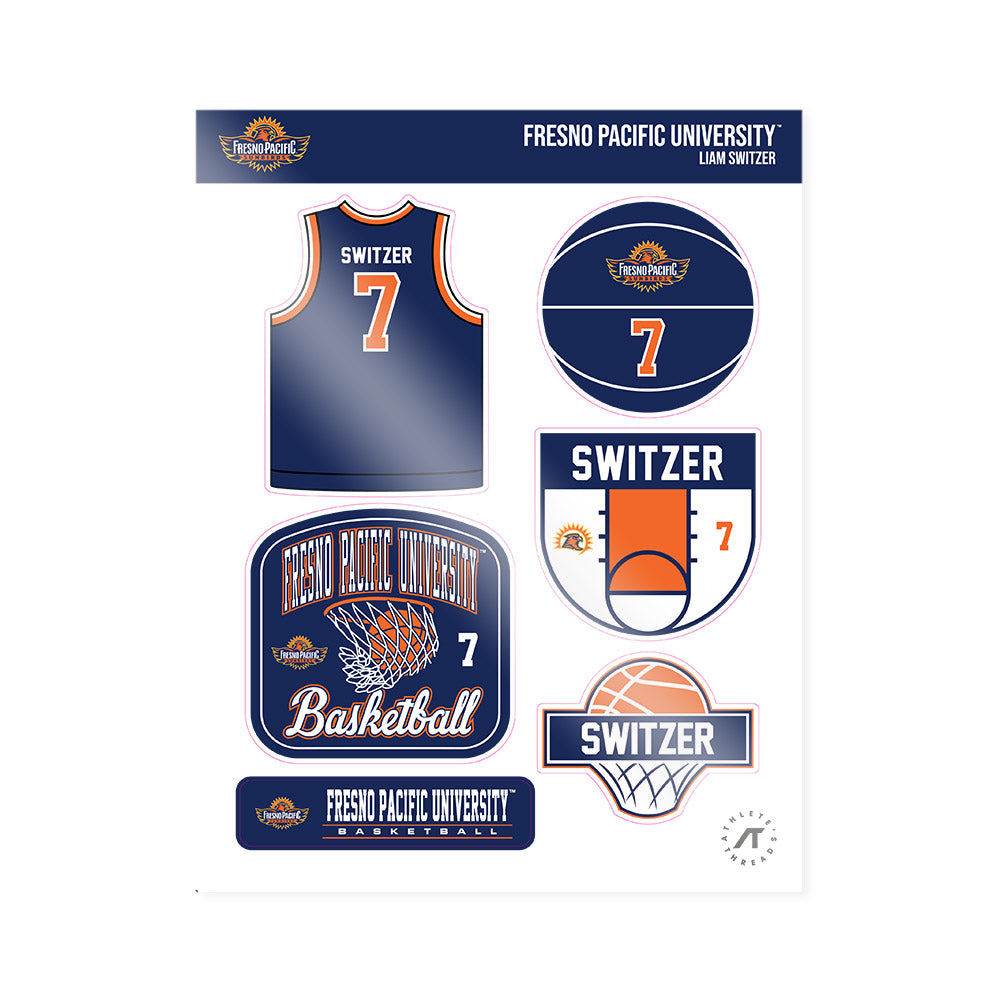 FPU - NCAA Men's Basketball : Liam Switzer - Sticker Sheet-0
