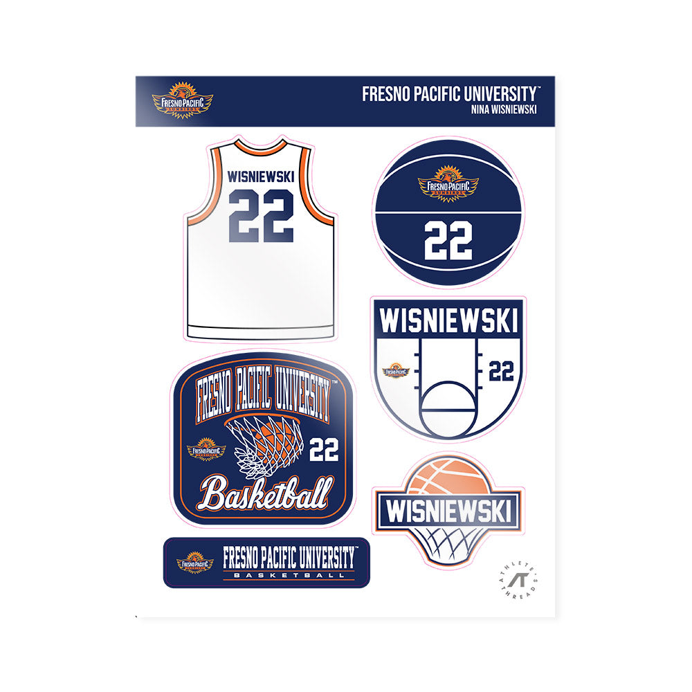 FPU - NCAA Women's Basketball : Nina Wisniewski - Sticker Sheet-0