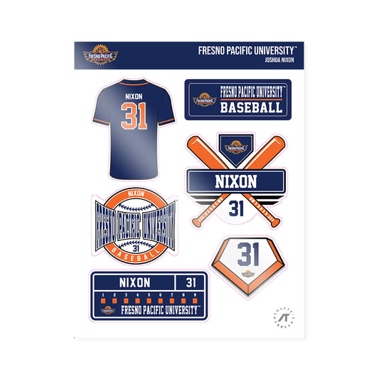 FPU - NCAA Baseball : Joshua Nixon - Sticker Sheet-0