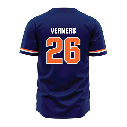 FPU - NCAA Baseball : Bodhi Verners - Blue Jersey-1