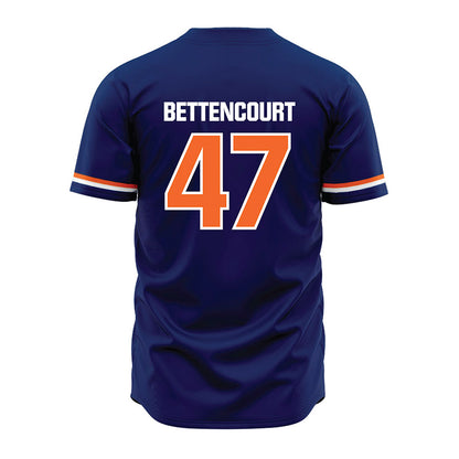 FPU - NCAA Baseball : Matt Bettencourt - Blue Jersey-1