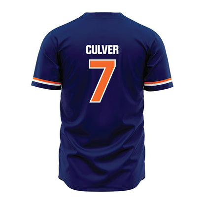 FPU - NCAA Baseball : Timothy Culver - Blue Jersey-1