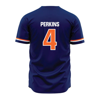 FPU - NCAA Baseball : Garrett Perkins - Blue Jersey-1