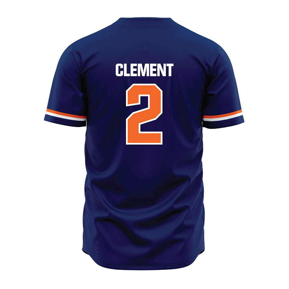 FPU - NCAA Baseball : Chris Clement - Blue Jersey-1