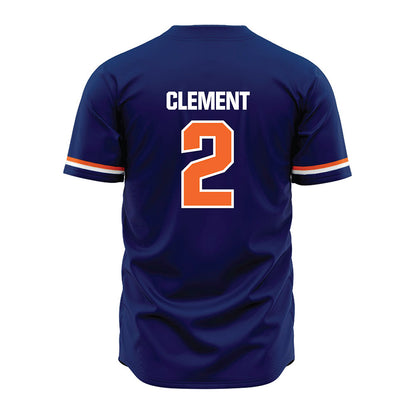 FPU - NCAA Baseball : Chris Clement - Blue Jersey-1