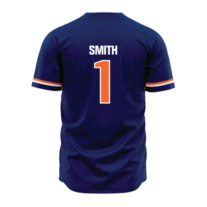 FPU - NCAA Baseball : Tejean Smith - Blue Jersey-1