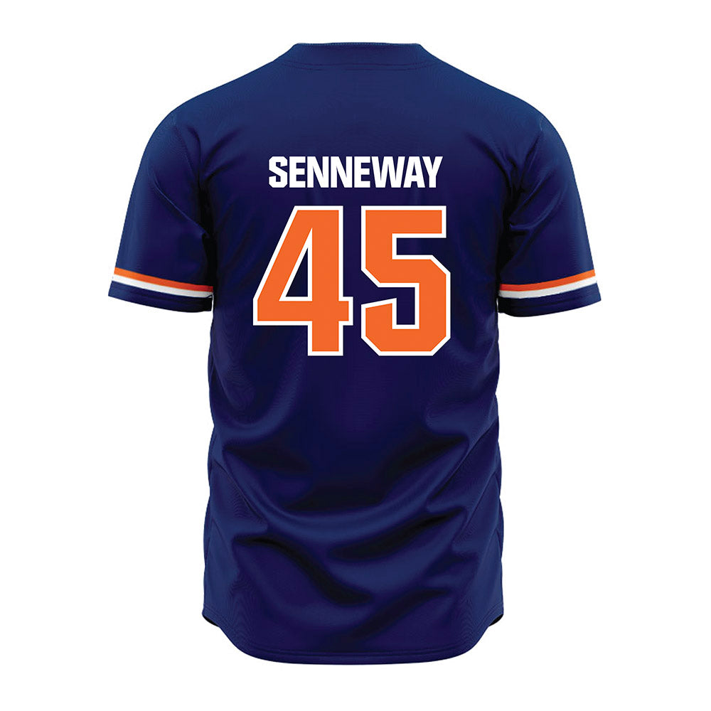 FPU - NCAA Baseball : Dylan Senneway - Blue Jersey-1