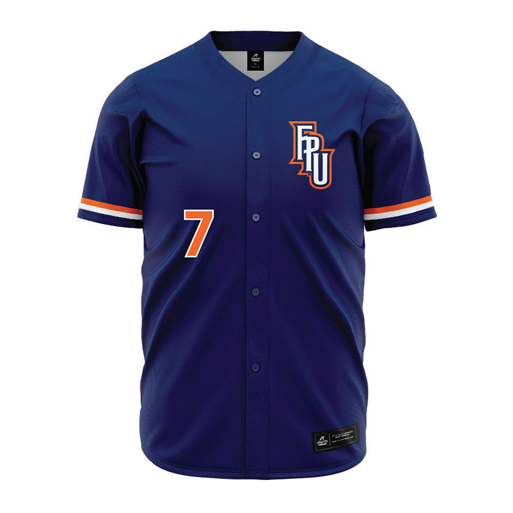 FPU - NCAA Baseball : Timothy Culver - Blue Jersey-0